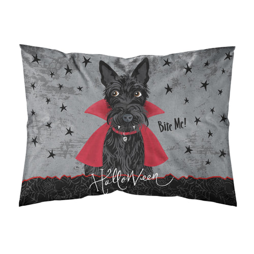 'Caroline'S Treasures Halloween Vampire Scottie Fabric Standard Pillowcase, Multicolor'