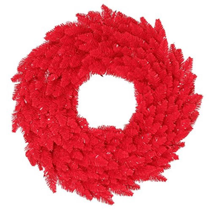 Vickerman 24 Inch  Red Fir Wreath 210T  K161424