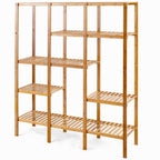 Eco-Friendly Bamboo 4-Shelf Bookcase Storage Rack