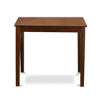 East West Furniture VNQU3-MAH-W 3 Piece Counter Height Pub Set for Small Spaces Contains a Square Dining Room Table and 2 Kitchen Chairs, 36x36 Inch, Mahogany