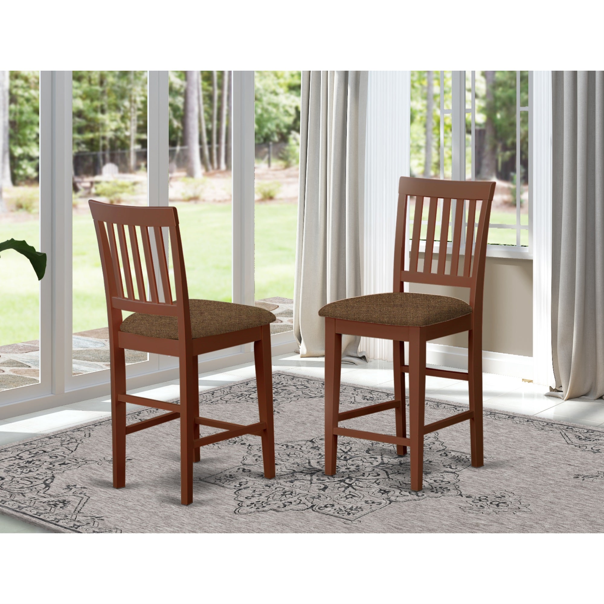 East West Furniture Vernon Counter Stool - Thumbnail 4
