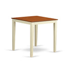 East West Furniture VNT-WHI-T Square Counter Height Dining Table for Small Spaces, Buttermilk Cherry