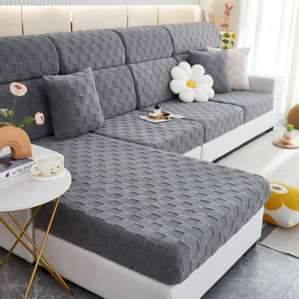 Stretchable Cotton Velvet Sofa Cover Furniture Covers for Pets Slipcovers and Couch Cushion Covers