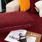 Striped Jacquard Fleece Furniture Covers Stretchable Non-Slip Cushion Covers for L-Shaped Couch, Pets
