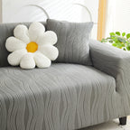 Textured Wave Stretch Sofa Couch Cover, Soft Washable Spandex Furniture Slipcovers