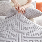 L Shape Sectional Sofa Cover Soft Stretch Furniture Protector Couch Slipcover with 1pcs Free Pillowcases