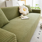 Fleece Stretch Sofa Slipcover Washable Soft Spandex Couch Cover Furniture Protector