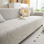 Jacquard Leaf Stretch Sofa Protector Cover Soft Washable Spandex Couch Slipcover