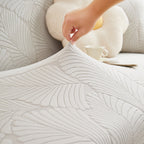 Jacquard Leaf Stretch Sofa Protector Cover Soft Washable Spandex Couch Slipcover
