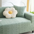Embossed Geometric Elastic Sofa Cover Boho Stylish Decorative Furniture Covers