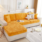 Starry Sky Jacquard Fleece Stretchable Non-Slip Cushion Covers Furniture Covers for L-Shaped Couch