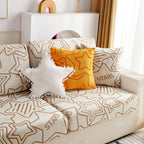 Starry Sky Jacquard Fleece Stretchable Non-Slip Cushion Covers Furniture Covers for L-Shaped Couch