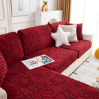 Starry Sky Jacquard Fleece Stretchable Non-Slip Cushion Covers Furniture Covers for L-Shaped Couch