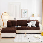 Starry Sky Jacquard Fleece Stretchable Non-Slip Cushion Covers Furniture Covers for L-Shaped Couch