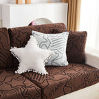 Starry Sky Jacquard Fleece Stretchable Non-Slip Cushion Covers Furniture Covers for L-Shaped Couch