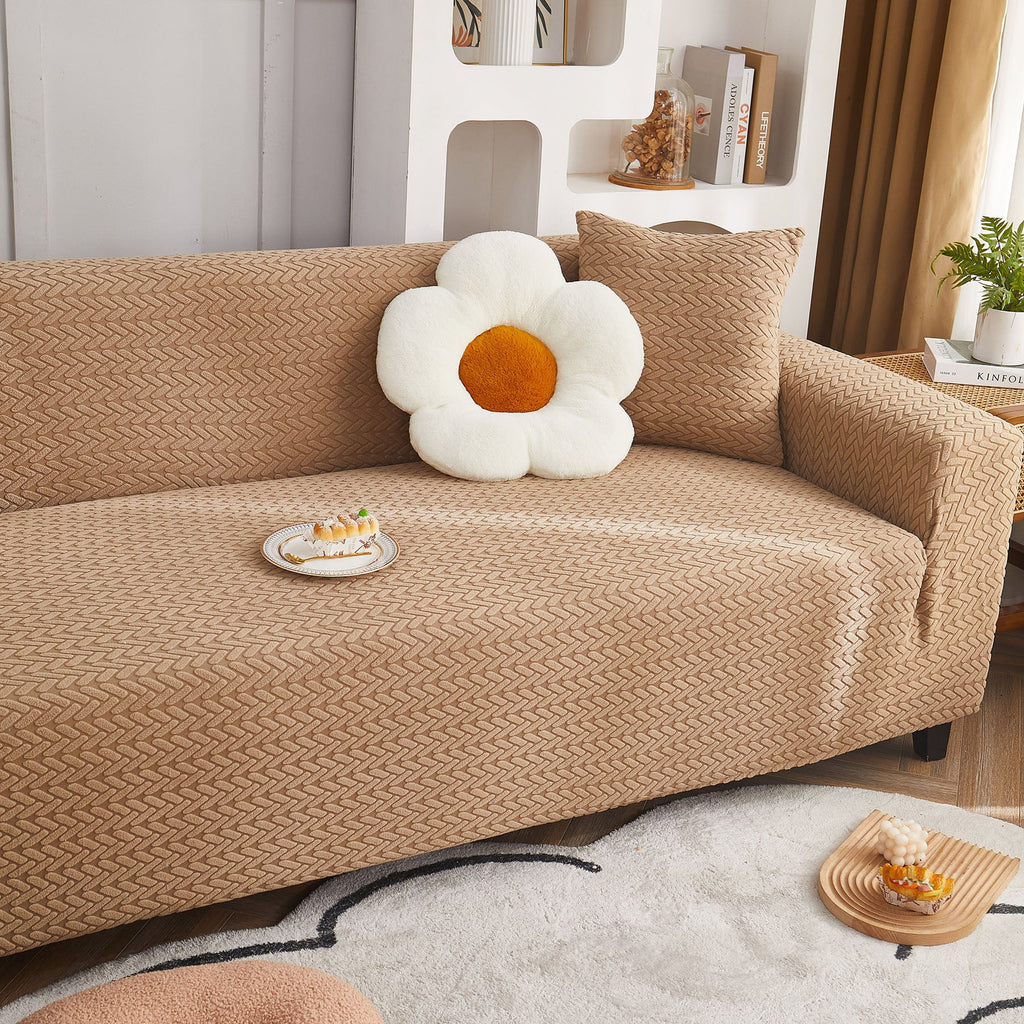 3D Geometric Stretch Sofa Slipcovers Non Slip Pet Friendly Washable Fitted Sofa Covers