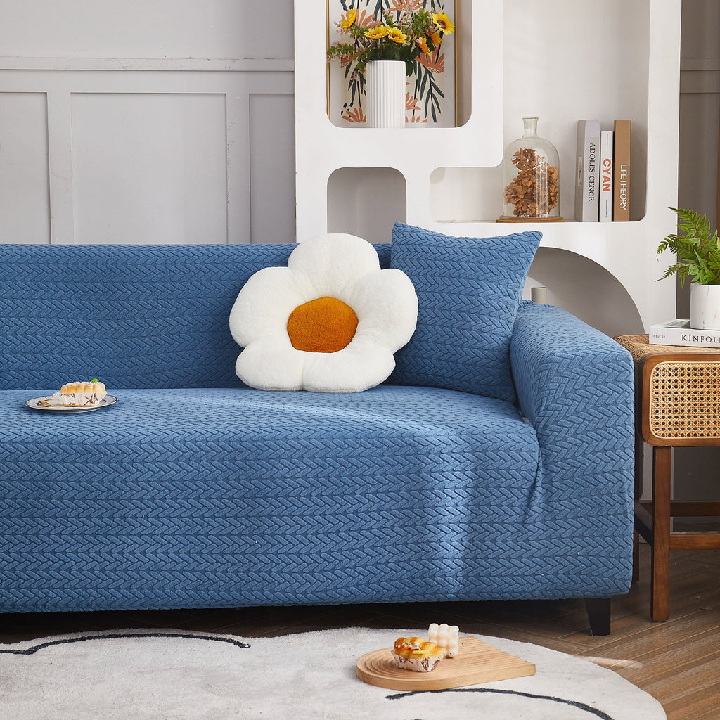 3D Geometric Stretch Sofa Slipcovers Non Slip Pet Friendly Washable Fitted Sofa Covers