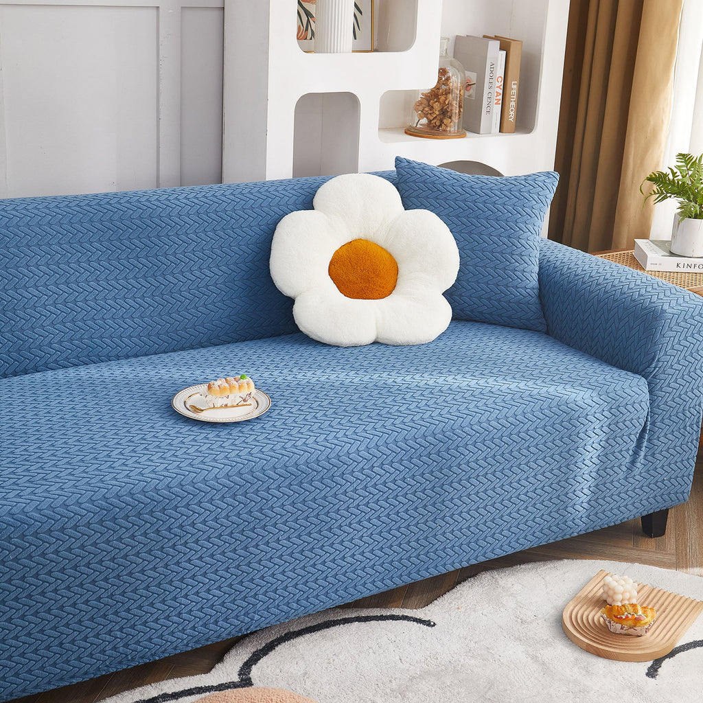 3D Geometric Stretch Sofa Slipcovers Non Slip Pet Friendly Washable Fitted Sofa Covers