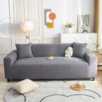 Grid Textured Stretch Sofa Cover, Soft Elastic Slipcover for Couch Protection
