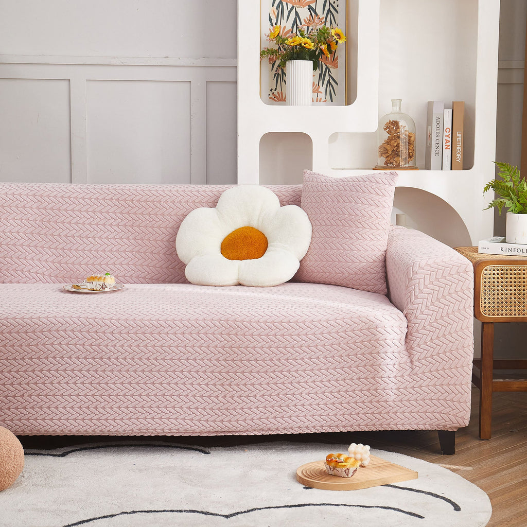 3D Geometric Stretch Sofa Slipcovers Non Slip Pet Friendly Washable Fitted Sofa Covers