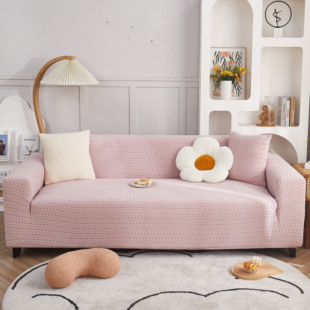 3D Geometric Stretch Sofa Slipcovers Non Slip Pet Friendly Washable Fitted Sofa Covers