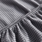 Grid Textured Stretch Sofa Cover, Soft Elastic Slipcover for Couch Protection