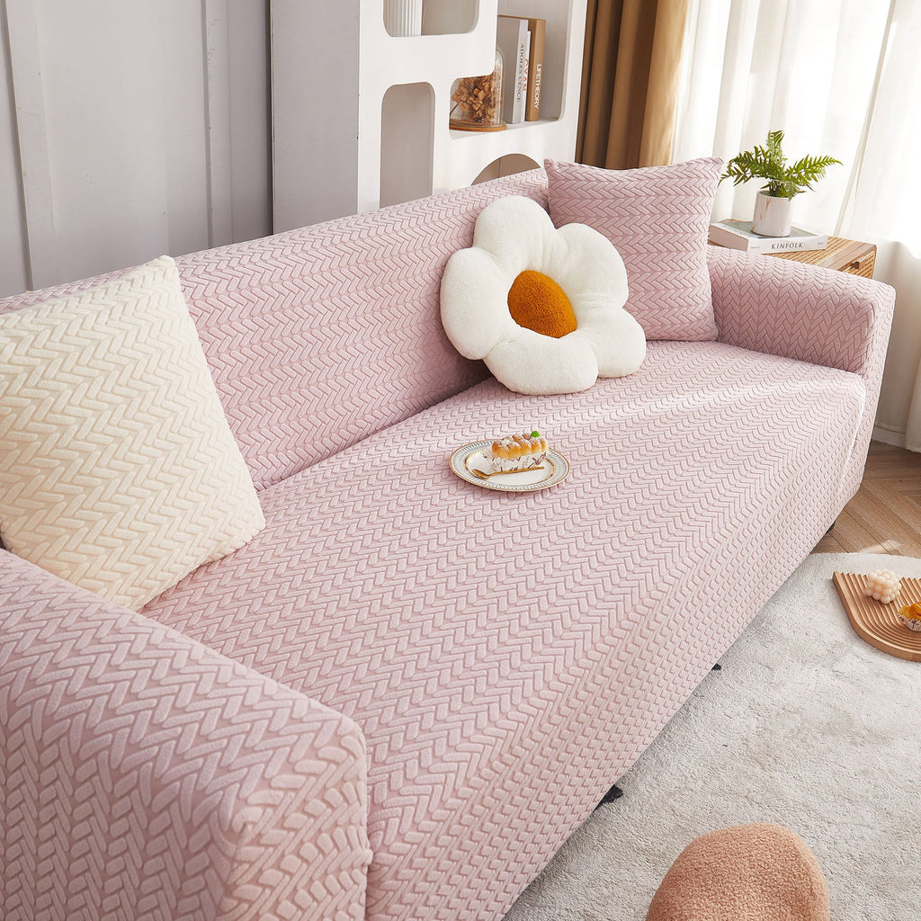 3D Geometric Stretch Sofa Slipcovers Non Slip Pet Friendly Washable Fitted Sofa Covers