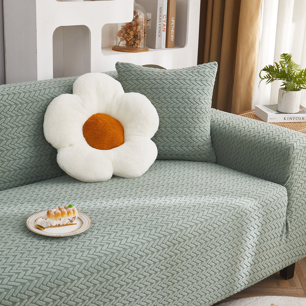 3D Geometric Stretch Sofa Slipcovers Non Slip Pet Friendly Washable Fitted Sofa Covers