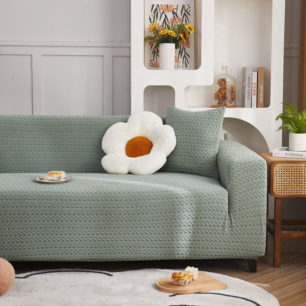 3D Geometric Stretch Sofa Slipcovers Non Slip Pet Friendly Washable Fitted Sofa Covers