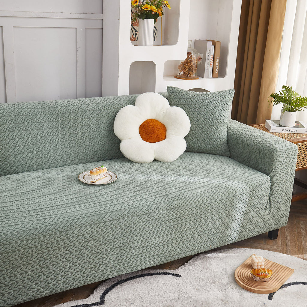 3D Geometric Stretch Sofa Slipcovers Non Slip Pet Friendly Washable Fitted Sofa Covers