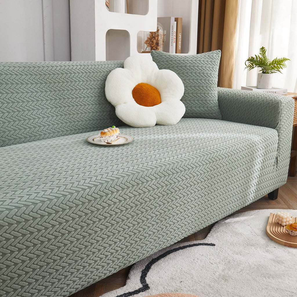 3D Geometric Stretch Sofa Slipcovers Non Slip Pet Friendly Washable Fitted Sofa Covers