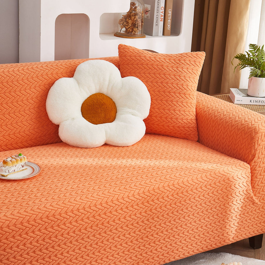 3D Geometric Stretch Sofa Slipcovers Non Slip Pet Friendly Washable Fitted Sofa Covers