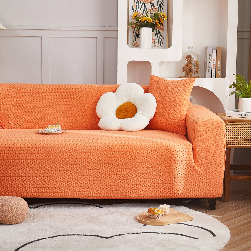 3D Geometric Stretch Sofa Slipcovers Non Slip Pet Friendly Washable Fitted Sofa Covers
