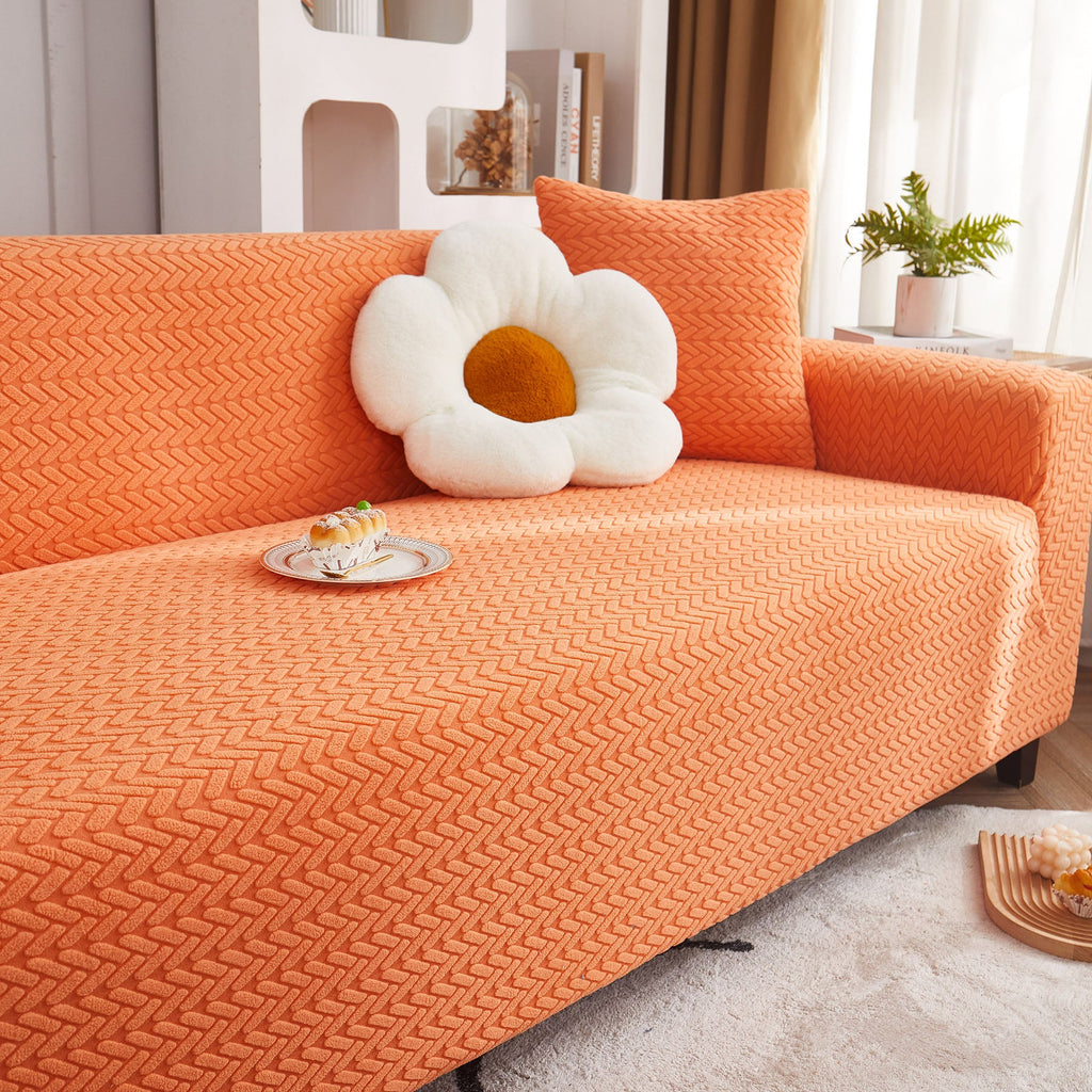 3D Geometric Stretch Sofa Slipcovers Non Slip Pet Friendly Washable Fitted Sofa Covers