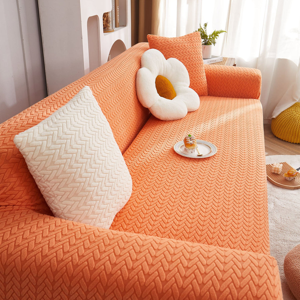3D Geometric Stretch Sofa Slipcovers Non Slip Pet Friendly Washable Fitted Sofa Covers