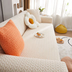 3D Geometric Stretch Sofa Slipcovers Non Slip Pet Friendly Washable Fitted Sofa Covers