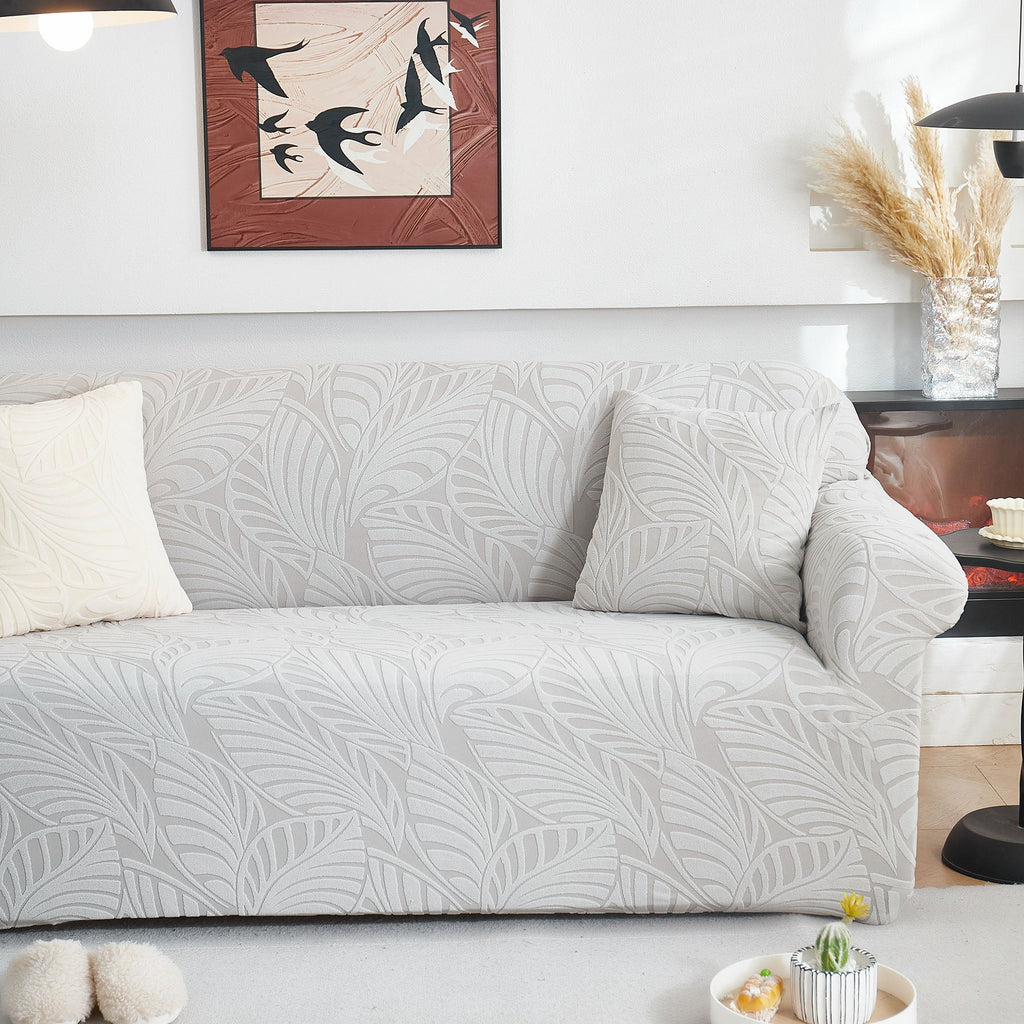 Stretch Sofa Slipcover 1-Piece Furniture Protector Couch with Elastic Bottom for Kids
