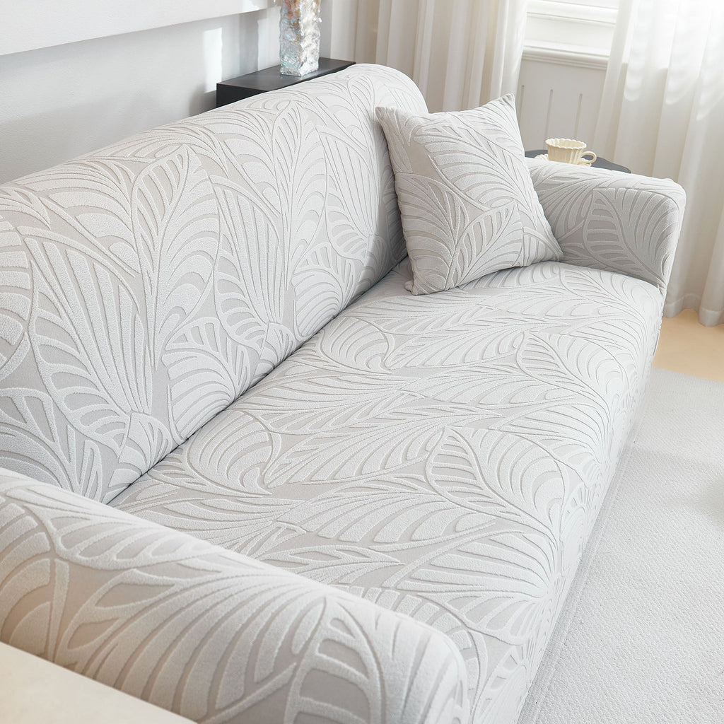 Stretch Sofa Slipcover 1-Piece Furniture Protector Couch with Elastic Bottom for Kids