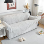 Stretch Sofa Slipcover 1-Piece Furniture Protector Couch with Elastic Bottom for Kids