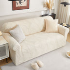 Stretch Sofa Slipcover 1-Piece Furniture Protector Couch with Elastic Bottom for Kids