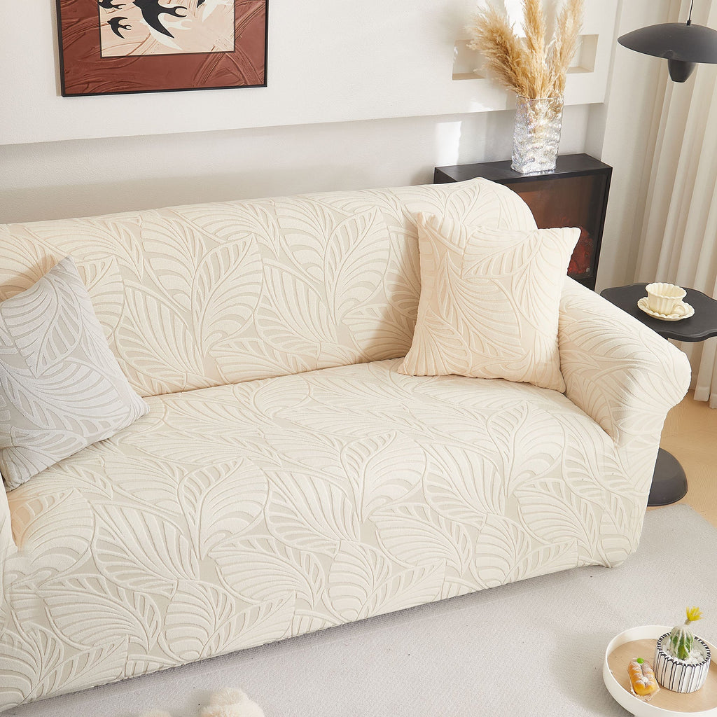 Stretch Sofa Slipcover 1-Piece Furniture Protector Couch with Elastic Bottom for Kids