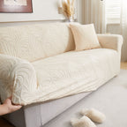Stretch Sofa Slipcover 1-Piece Furniture Protector Couch with Elastic Bottom for Kids