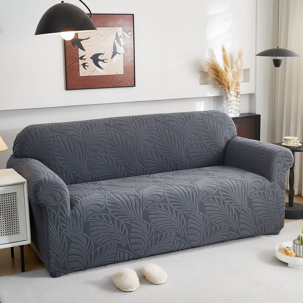 Stretch Sofa Slipcover 1-Piece Furniture Protector Couch with Elastic Bottom for Kids