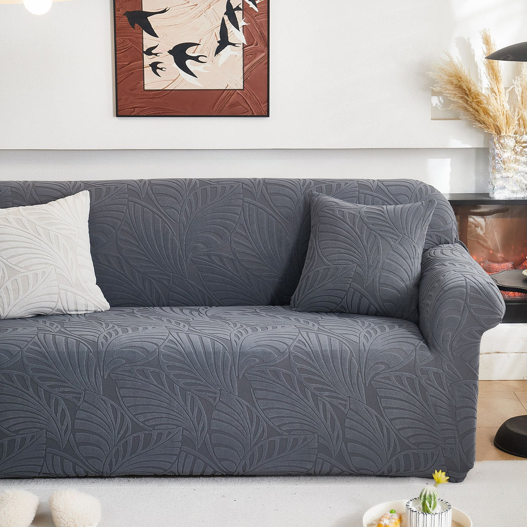 Stretch Sofa Slipcover 1-Piece Furniture Protector Couch with Elastic Bottom for Kids