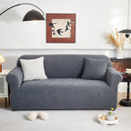 Stretch Sofa Slipcover 1-Piece Furniture Protector Couch with Elastic Bottom for Kids