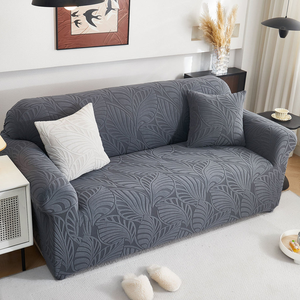Stretch Sofa Slipcover 1-Piece Furniture Protector Couch with Elastic Bottom for Kids