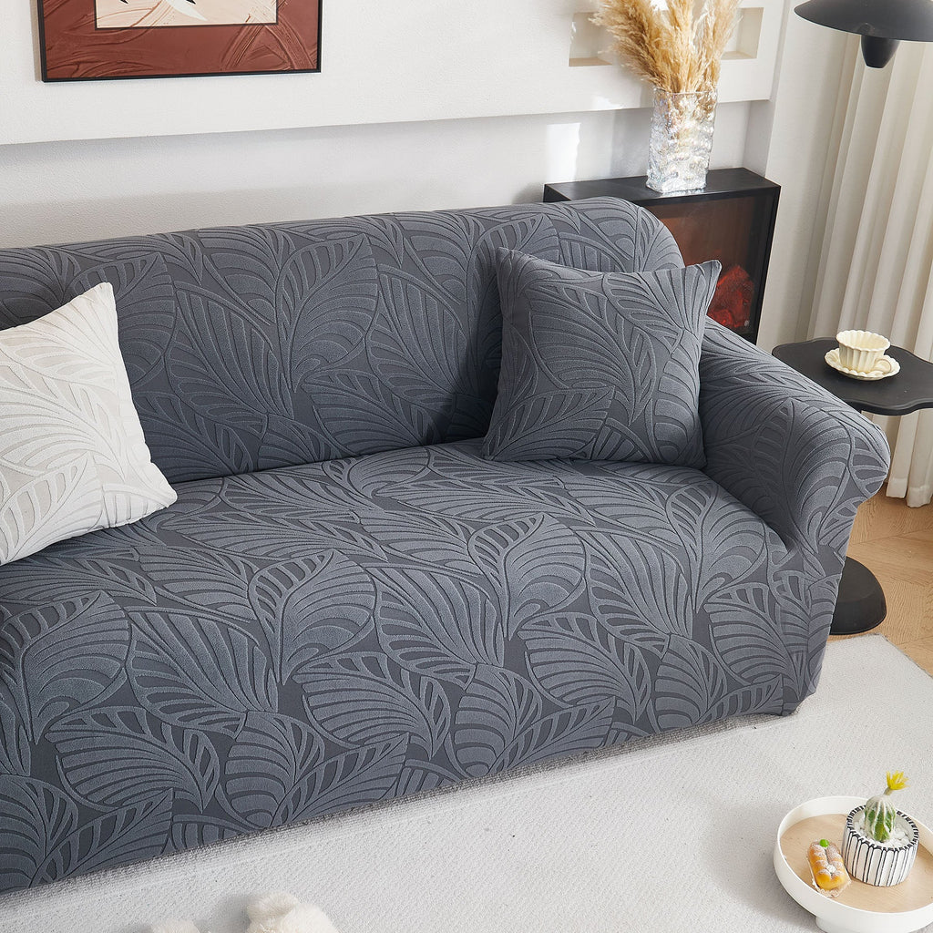 Stretch Sofa Slipcover 1-Piece Furniture Protector Couch with Elastic Bottom for Kids