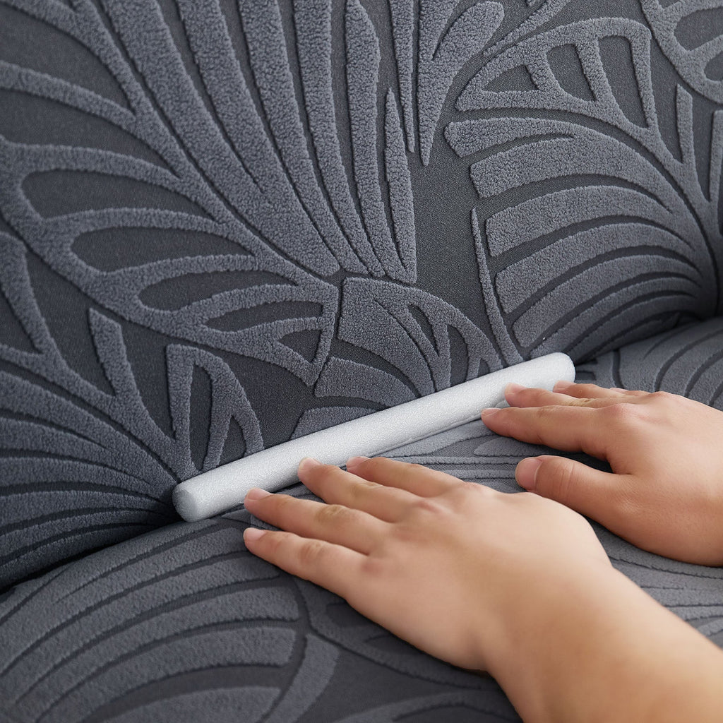 Stretch Sofa Slipcover 1-Piece Furniture Protector Couch with Elastic Bottom for Kids