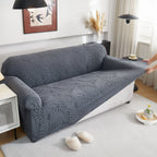 Stretch Sofa Slipcover 1-Piece Furniture Protector Couch with Elastic Bottom for Kids
