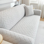 3D Jacquard Couch Slipcover, Washable Non Slip Soft Couch Sofa Cover for Kids, Pets